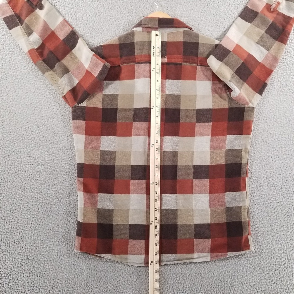KUHL Shirt Mens Small Red Pixelatr Flannel Outdoor Hiking Plaid Performance - Picture 10 of 16